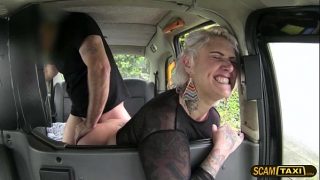 Hottie blonde passenger gets missionary pussy fucked