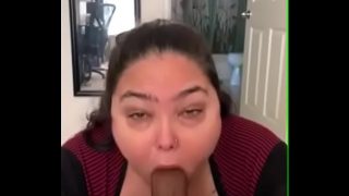 Sexy Bbw Mature worships Huge bbc